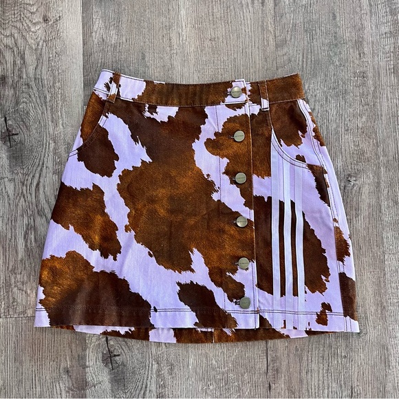 adidas Dresses & Skirts - Adidas Ivy Park Brown and Purple Western Patterned Mini Skirt Sz. XS